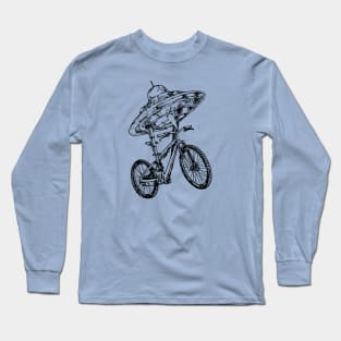 SEEMBO Spaceship Cycling Bicycle Bicycling Biker Riding Bike Long Sleeve T-Shirt